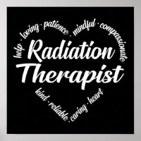 Radiothérapeute Mot de coeur Nuage