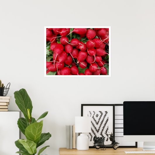 Poster Radis rouges (Bureau à domicile)