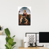 Poster Raffaello Sanzio da Urbino - la belle jardiniere (Bureau à domicile)
