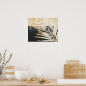 Poster Raffie d'or - Franges de palme (Cuisine)