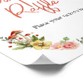 Poster Raffin Fleur sauvage enchanté (Coin)