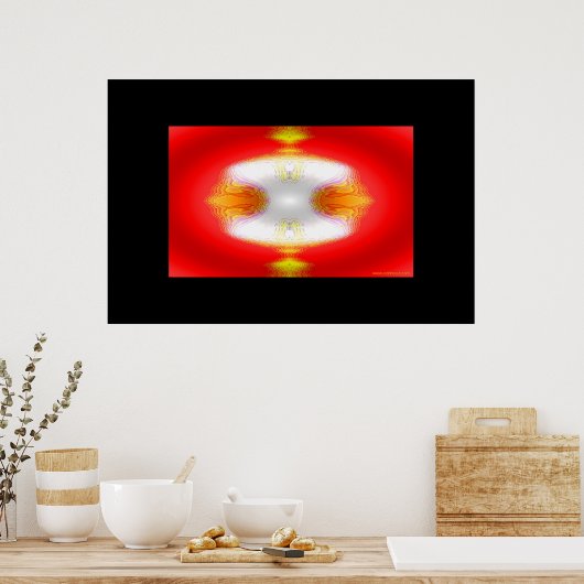 Poster Raffinage de l'or sur Red (Cuisine)