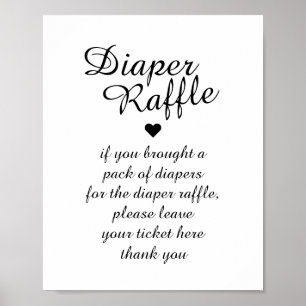 Poster Raffle de couches noires et blanches