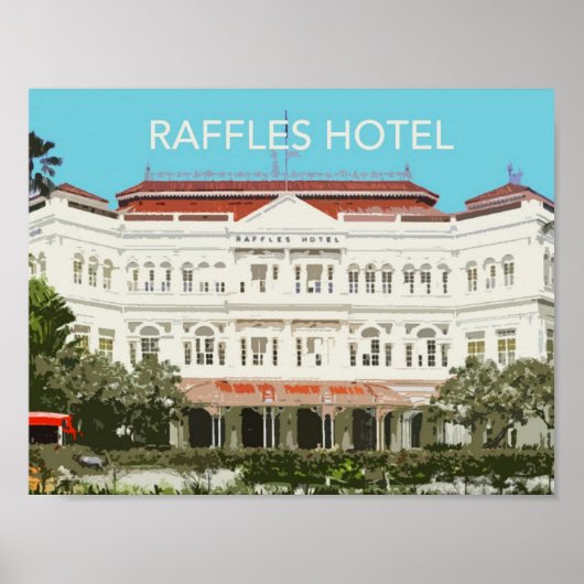 Poster Raffles Hotel Landmark (Devant)