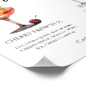 Poster Rafraîchir Fruit Signature Cocktails Menu Mariage (Coin)