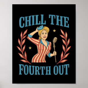Poster Rafraîchissez 4 juillet Hommes Femmes