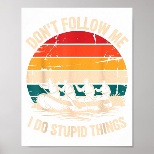 Poster Rafting Design For Men Women White Water River Raf (Devant)