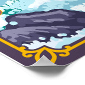 Poster Rafting en eau blanche - Montana (Coin)