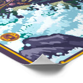 Poster Rafting en eau blanche - Montana (Coin)