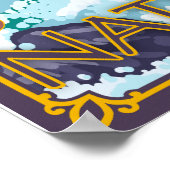 Poster Rafting en eau blanche - Parc national des Glacier (Coin)