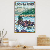 Poster Rafting en eau blanche - Rivière Lochsa, Idaho (Cuisine)