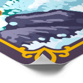 Poster Rafting en eau blanche - Rivière Rogue, Oregon (Coin)