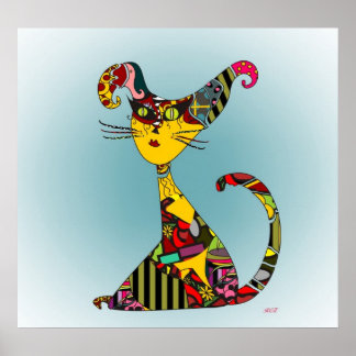 Poster Rag Cat