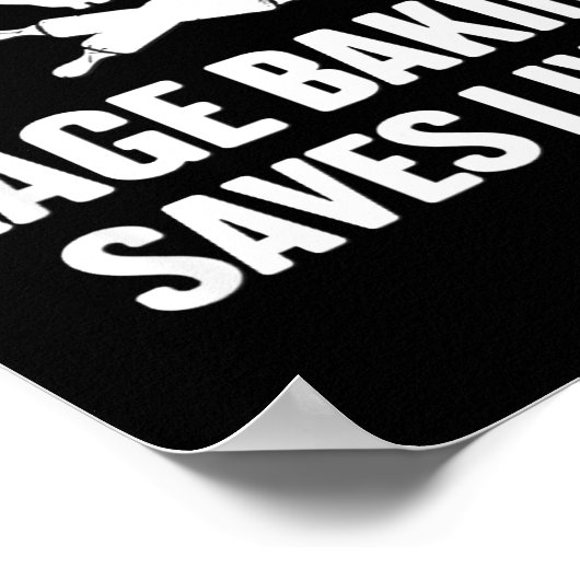 Poster Rage Baking Saves Live Skull Funny Baker Cook Chef (Coin)