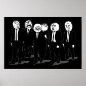 Poster Rage Comic Mème Face À Marcher. Me Gusta. (Devant)