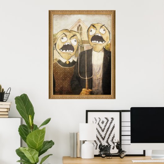 Poster Rage Face Mème Face Comique Classy Peinture (Bureau à domicile)