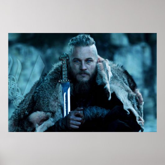 Poster Ragnar Lothbrok viking (Devant)