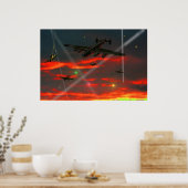 Poster Raid Lancaster sur Reich (Cuisine)