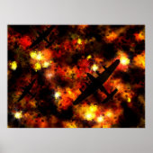 Poster Raid nocturne de bombardier Lancaster (Devant)