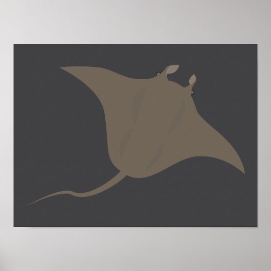 Poster Raie pastenague (Devant)