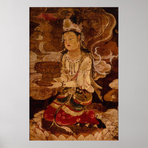 Poster Raigo d'Amida et son hôte (détails)