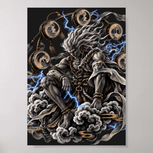 Poster Raijin Bleu (Devant)