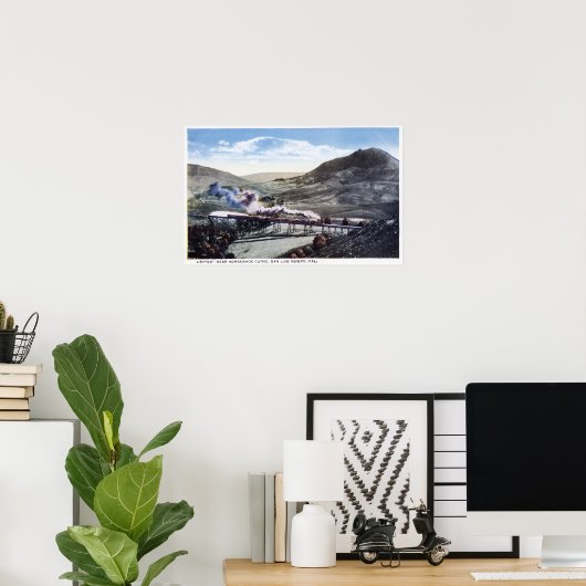 Poster Rail limité, Courbe en fer à cheval (Bureau à domicile)