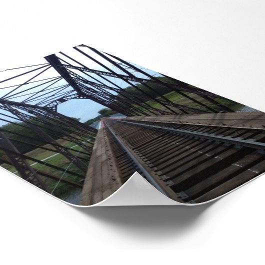 Poster Railroad Bridge Parallax Perspective (Coin)