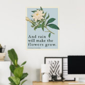 Poster Rain Will Make The Flowers Grow - Les Miserables  (Bureau à domicile)