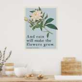 Poster Rain Will Make The Flowers Grow - Les Miserables  (Cuisine)