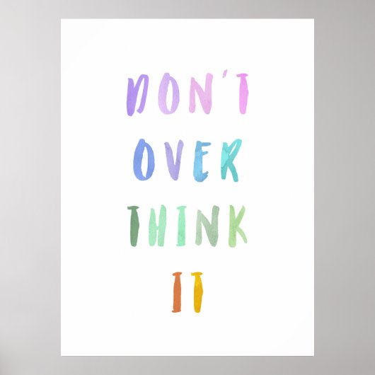 Poster Rainbow Affirmation Enfants Nursery (Devant)