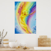 Poster Rainbow Angel by Lisa Iris (Cuisine)