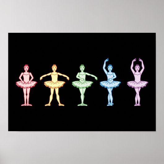 Poster Rainbow Ballerinas (Devant)