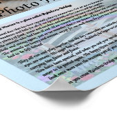 Poster Rainbow Bridge Pet bleu (Coin)