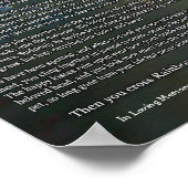 Poster Rainbow Bridge Pet Perte Perte personnalisée Mur I