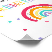 Poster Rainbow Bright Birday Party (Coin)