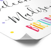 Poster Rainbow Bright Birday Party (Coin)