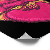 Poster Rainbow Cute Squirrel Hugging Valentine Heart Love (Coin)