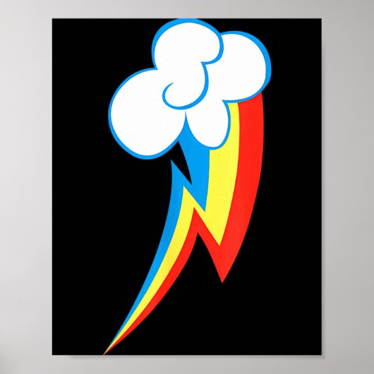 Poster Rainbow Dash Cuties Mark (Devant)