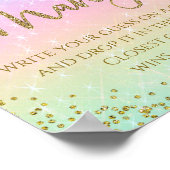 Poster Rainbow Devine Combien De Baby showers Jeu (Coin)