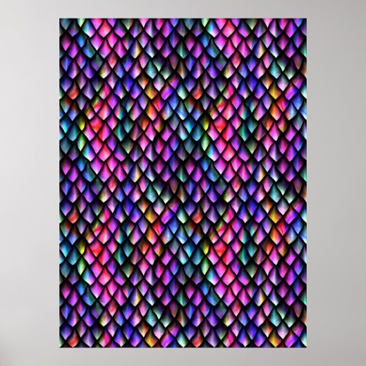 Poster Rainbow Dragon Scales (Devant)