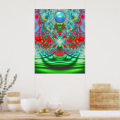 Poster Rainbow Dream des années 60 (Cuisine)