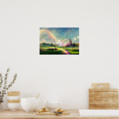 Poster Rainbow Dream Promesse Terre prairie (Cuisine)