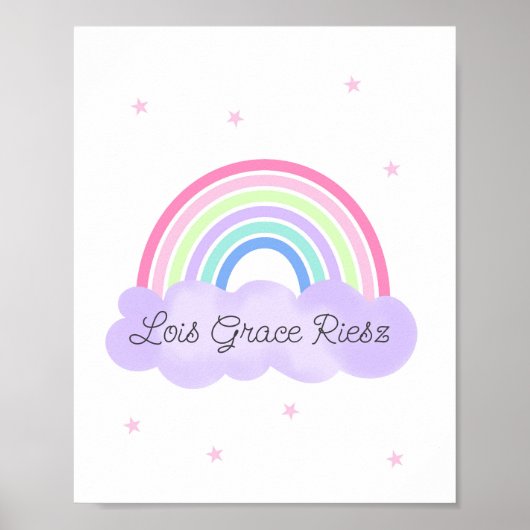 Poster Rainbow Dreams Wall Art Psalm 28:7  print 2of 3 (Devant)