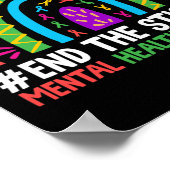 Poster Rainbow End The Stigma Mental Health Maten (Coin)