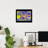 Poster Rainbow Eye, 3D Art Abstrait (Bureau à domicile)