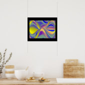 Poster Rainbow Eye, 3D Art Abstrait (Cuisine)