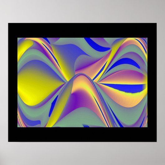 Poster Rainbow Eye, 3D Art Abstrait (Devant)