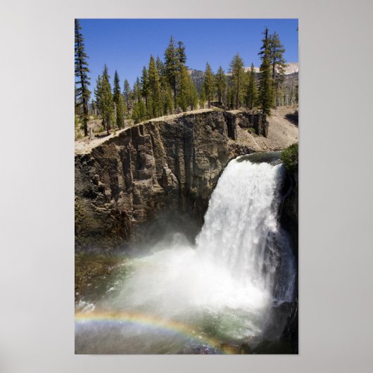 Poster Rainbow Falls à Mammoth (Devant)