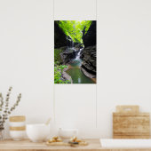 Poster Rainbow Falls & cascade, Watkins Glen, New York (Cuisine)